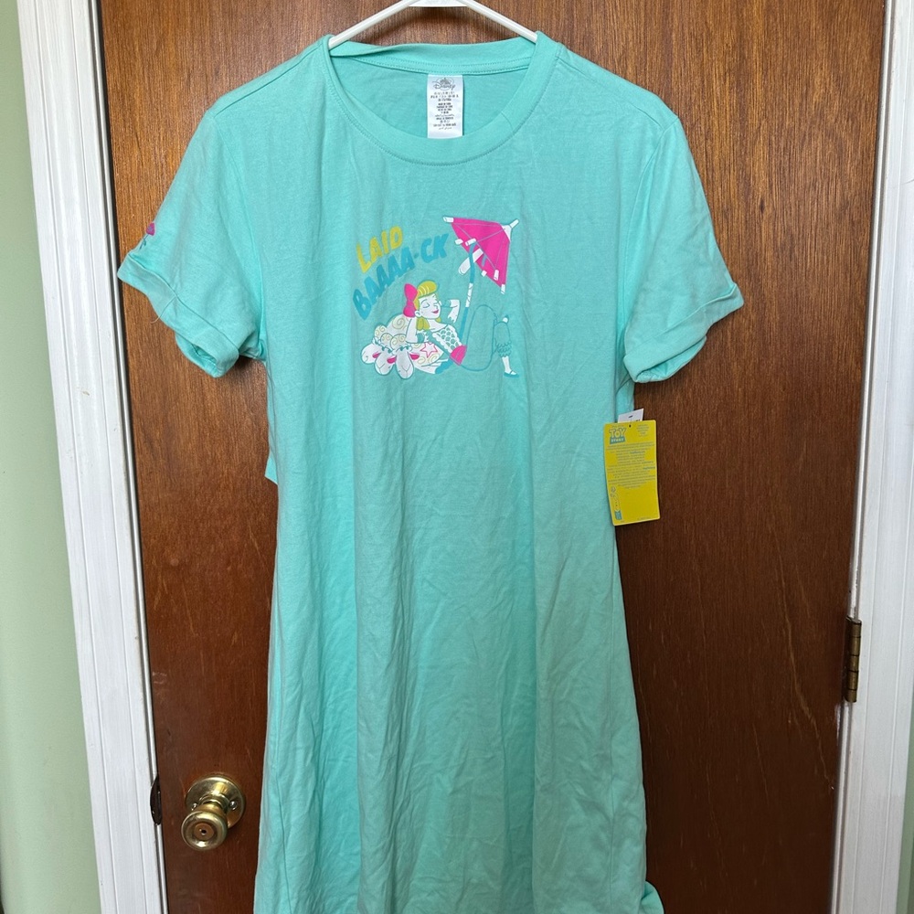 NEW Disney Dress Womens large Blue Toy Story Bo Peep Summer Splash Ladies Parks